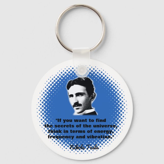Chaveiro Citação Por Nikola Tesla T-Shirt (Frente)