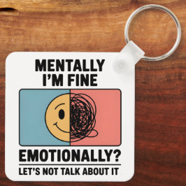 Chaveiro Citação Relacionável de Saúde Mental