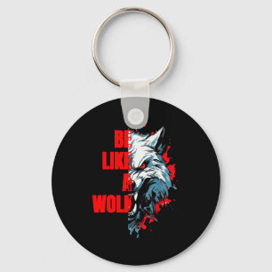 Chaveiro Citação Retroativa Seja Como um Lobo Animação Dive