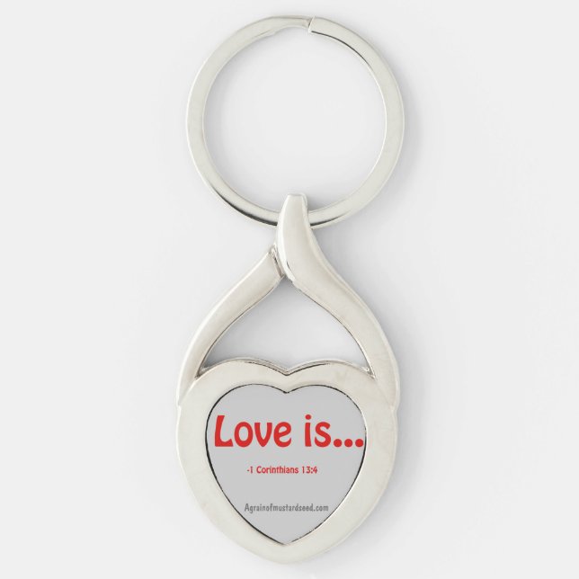 Chaveiro Citações da Bíblia do Amor (Frente)