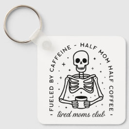 Chaveiro Citações engraçadas de amantes de café do clube mã