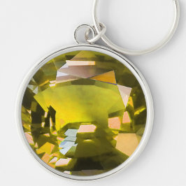 Chaveiro Citrina Gemstone Amarelo