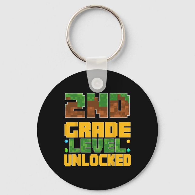 Chaveiro Ck To School 2nd Grade Boys Gamer First Day Second (Frente)