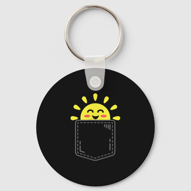Chaveiro Cket Of Sunshine Happy Summer Sun Motivational Ins (Frente)