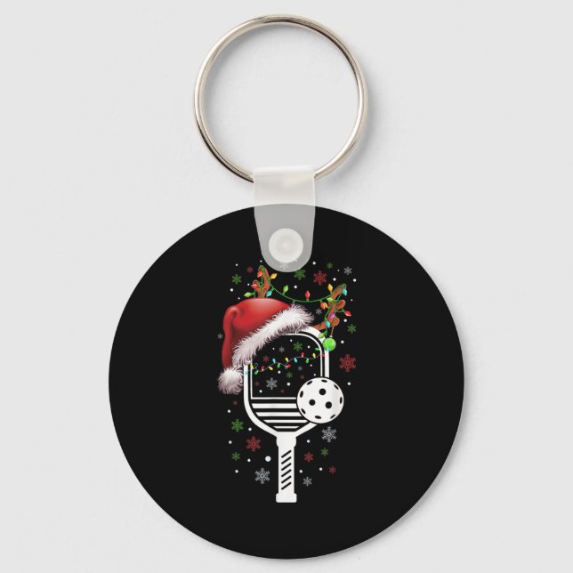 Chaveiro Ckleball Player Christmas Holiday Reindeer Xmas Wo (Frente)