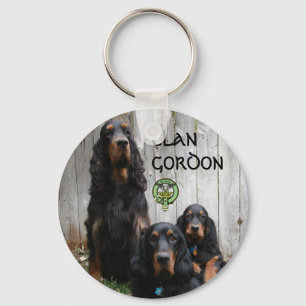 Chaveiro CLÃ GORDON, Pingente Gordon Setter