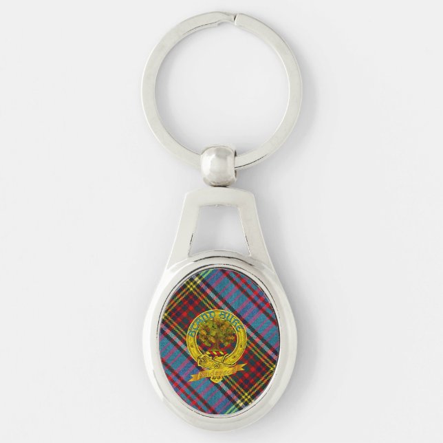 Chaveiro Clan Anderson Tartan e Motif (Frente)