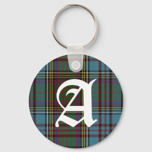 Chaveiro Clan Anderson Tartan Xadrez Monograma