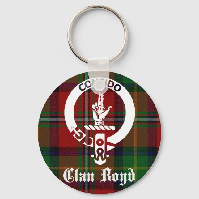 Chaveiro Clan Boyd Crest Tartan (Frente)