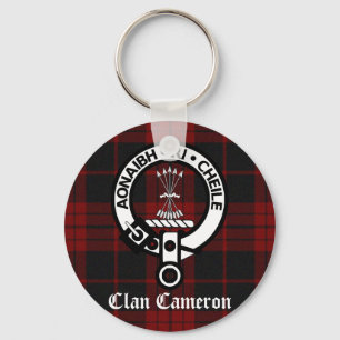 Chaveiro Clan Cameron Crest & Tartan