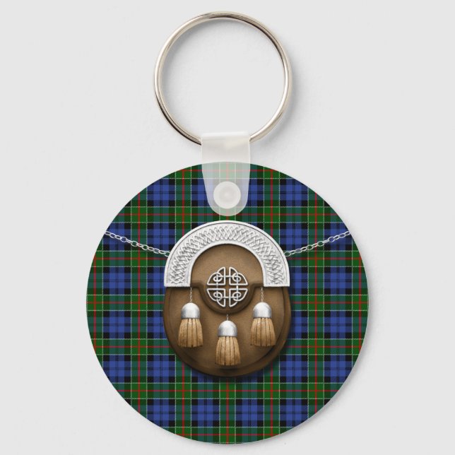 Chaveiro Clan Colquhoun Tartan E Sporran (Frente)