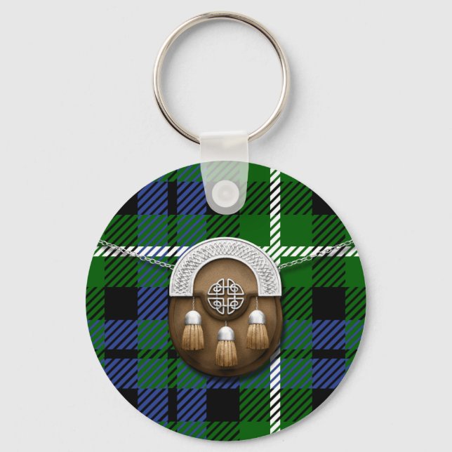 Chaveiro Clan Graham Tartan E Sporran (Frente)