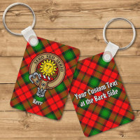 Clan Kerr Crest sobre Tartan
