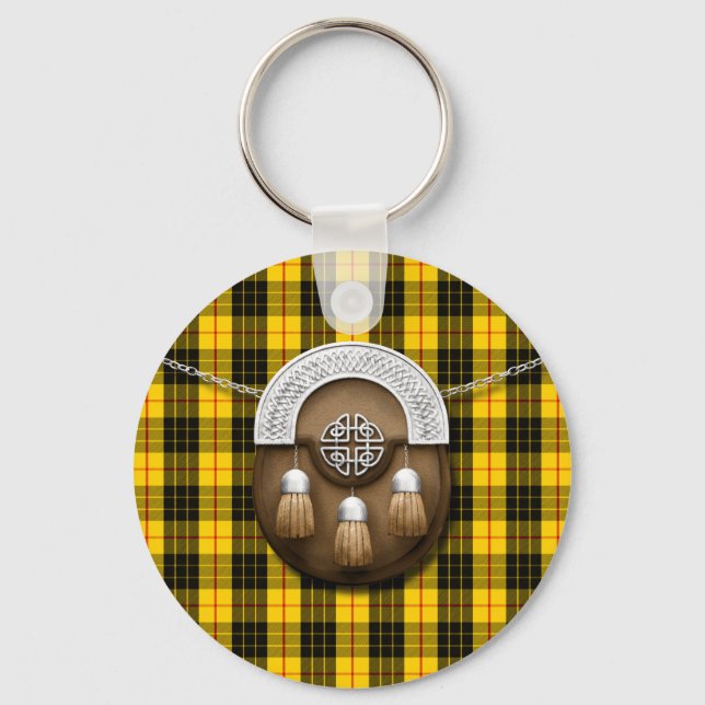Chaveiro Clan MacLeod Tartan E Sporran (Frente)