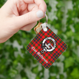 Chaveiro Clan Matheson Crest Crachá e Tartan