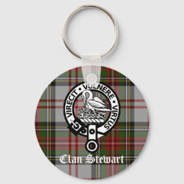 Chaveiro Clan Stewart Crest & Tartan