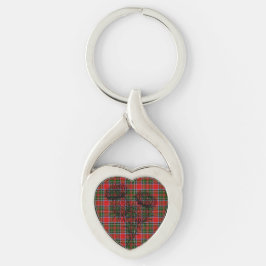 Chaveiro Clan Stewart Tartan e Scottish Thistle Keyring
