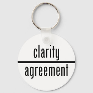 Chaveiro Clareza em relação à cadeia-chave redonda do acord