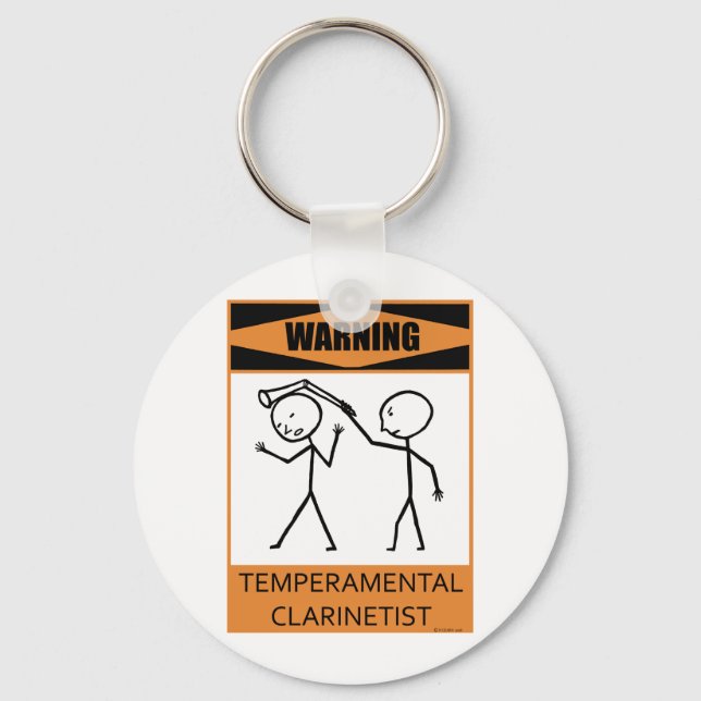 Chaveiro Clarinetista Temperatura (Frente)