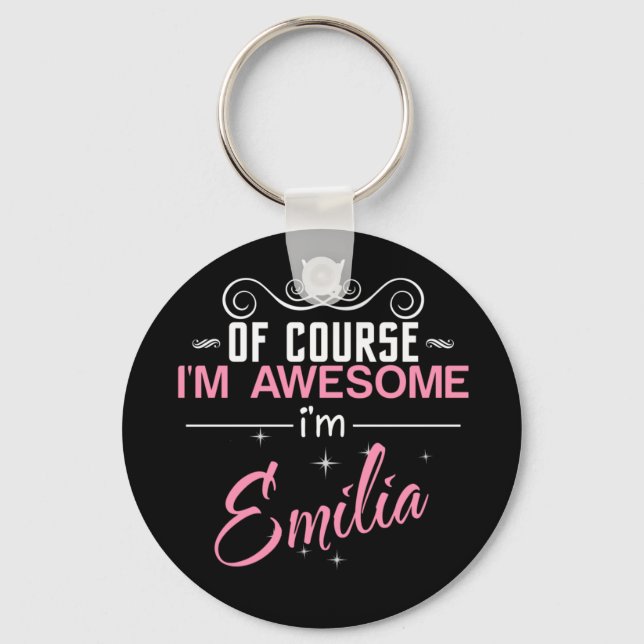 Chaveiro Claro que sou incrível, sou Emilia (Frente)