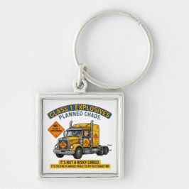 Chaveiro Class 1 Explosives Trucker Gift | Funny ADR Hazard