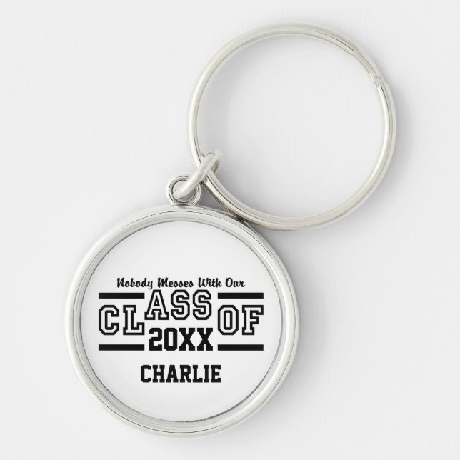 Chaveiro Classe da cadeia de chave de nome personalizado do (Frente)