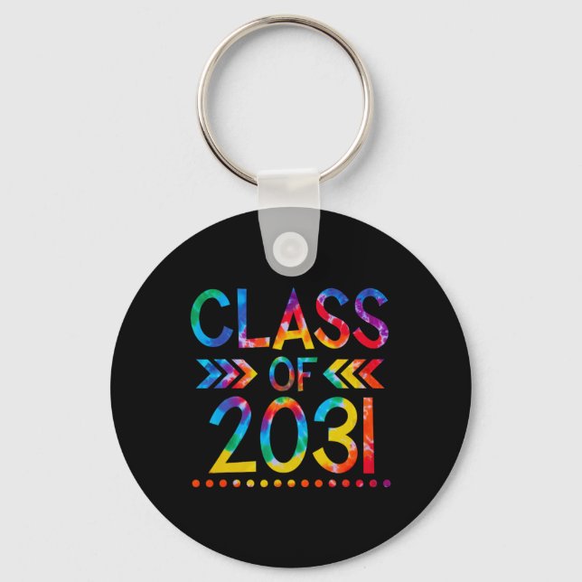 Chaveiro Classe de 2031 - Tie dye Back to School of 20 (Frente)
