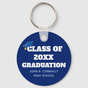 Chaveiro Classe de Azul Personalizado para Graduação Escola