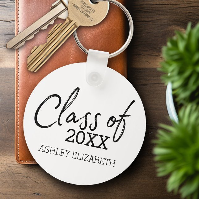 Chaveiro Classe de Festa de formatura do ANO ADD (Personalized Keychain - Graduation Party Favor)