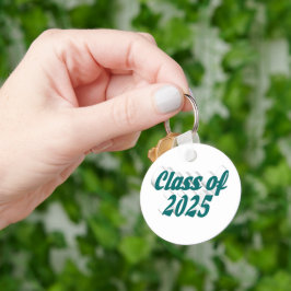 Chaveiro Classe de graduação de texto verde 2025