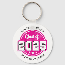 Chaveiro Classe de Nome do Formando Rosa 2025