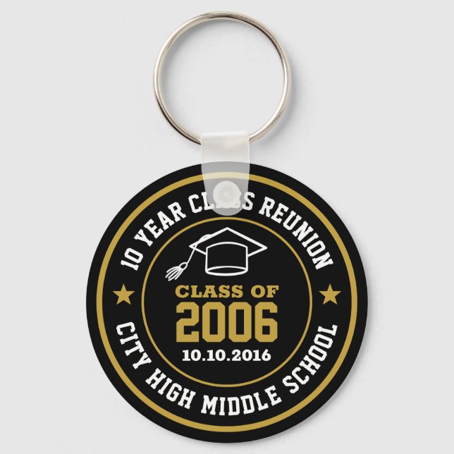 Chaveiro Classe De Reunião Do segundo grau De Graduação (Frente)