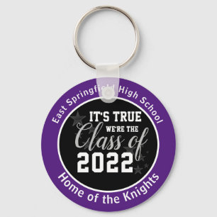 Chaveiro Classe de Segundo grau Roxo Personalizado de 2022