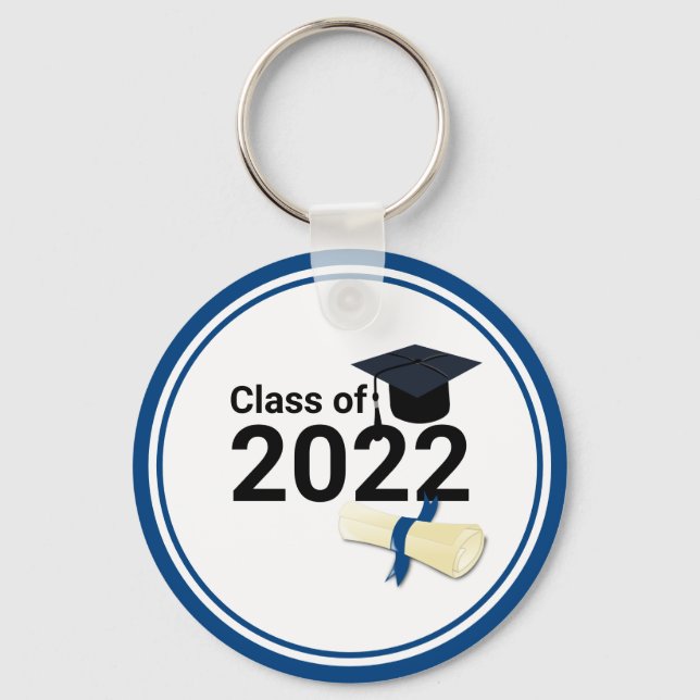 Chaveiro Classe elegante do ano de graduação de 2022 (Frente)