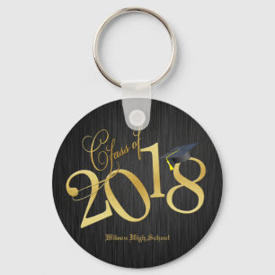 Chaveiro Classe preta e Dourado Funky de 2018 graduações