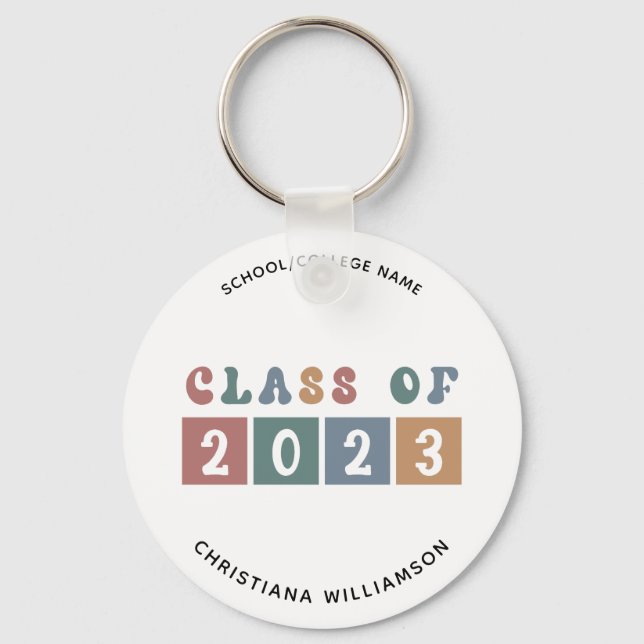 Chaveiro Classe Retroativa Personalizada de Graduação 2023 (Frente)