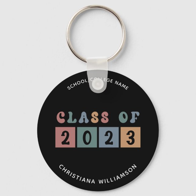 Chaveiro Classe Retroativa Personalizada de Graduação 2023 (Frente)