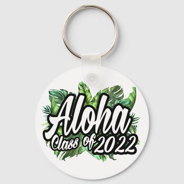 Chaveiro Classe Tropical Aloha de 2022 Favor de Luau Havaia (Frente)