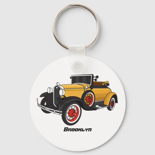 Chaveiro Classic yellow car 1931 (Frente)