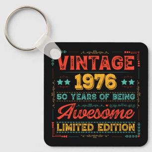 Chaveiro Clássico 1976 Feito em 1976 70º Aniversário 50 Ano