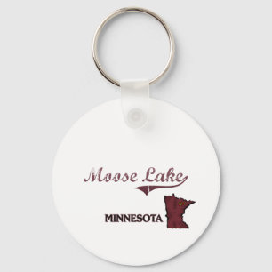 Chaveiro Clássico da cidade de Minnesota do lago moose