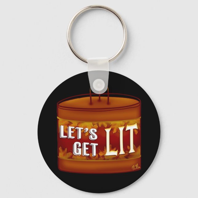 Chaveiro Clássico de queda do vamos Get Lit Call (Frente)