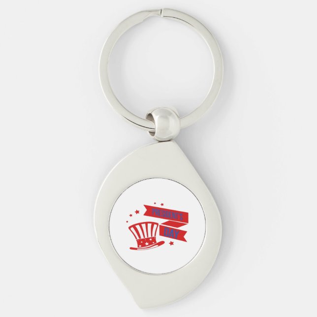 Chaveiro Clássico do Dia do Presidente dos Estados Unidos (Frente)