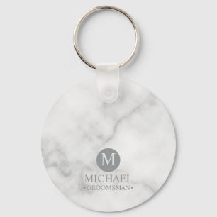 Chaveiro Clássico Monograma Personalizado e Nome dos Padrin