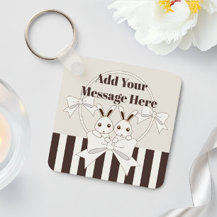 Chaveiro Clássico Personalizado Cinza Gêmeo Cinzento Clá