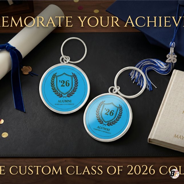 Chaveiro Clássico Personalizado Universidade Alumni Turma d (Criador carregado)