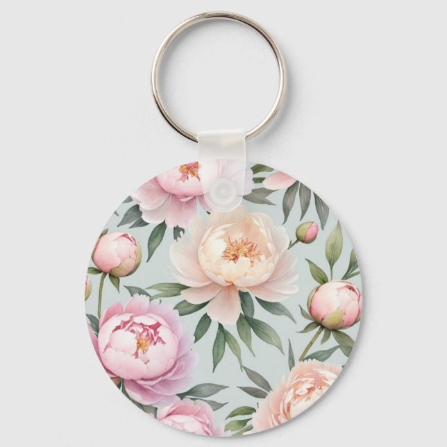 Chaveiro Classy Peony Keychain (Frente)