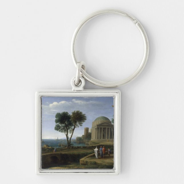 Chaveiro Claude Lorrain Landscape com Aeneas em Delos (Frente)