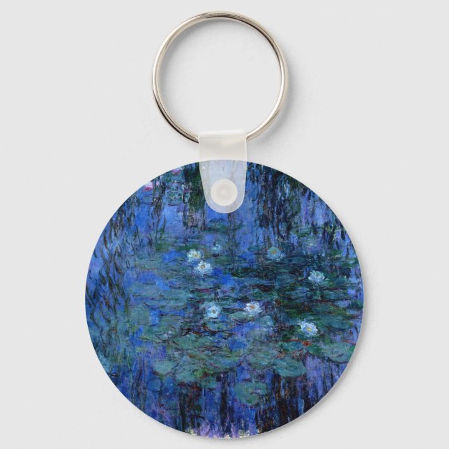 Chaveiro Claude Monet Blue Water Lily (Frente)