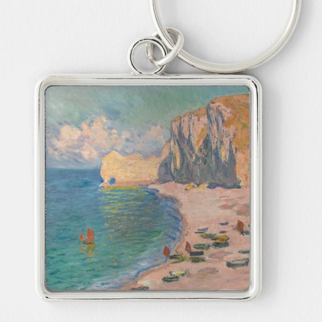 Chaveiro Claude Monet - Etretat: Praia e Falaise d'Amont (Frente)